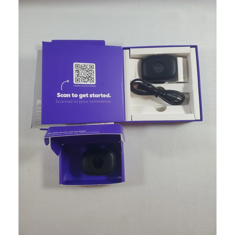Life360 Pet GPS Tracker Live Tracking for Dog Cat Collar w/ Adventure Sleeve NEW